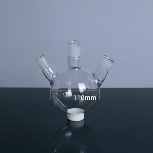 1pcs Lab Quartz Glass 25ml/50ml/250ml/500ml/1000ml three-neck Round Bottom Flask for experiment
