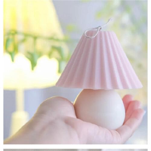 Mini table lamp shaped Handmade candle mould DIY Scented Wedding Christmas Korean style ins candle mould Plaster craft mould