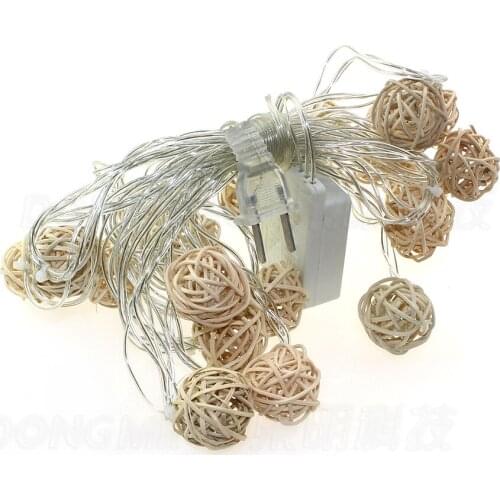 Novelty Outdoor lighting big size LED Ball string lamps 5m 20 leds Christmas Lights fairy wedding garden pendant garland