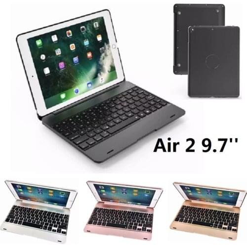 New ABS Coque for iPad Air 2 Keyboard Case A1566 A1567 Bluetooth Wireless Keyboard Case for iPad Air 2 Case with Keyboard 9.7