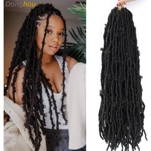 Ombre Butterfly Locs Crochet Braid 24 inch Distressed Butterfly Locks Crochet Hair Pre looped Messy Butterfly Hair Easy Braid