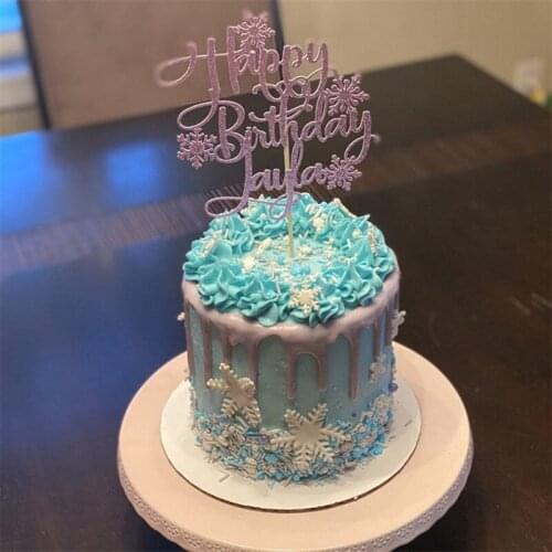 Custom Snowflake birthday,snowflake cake topper, Snowflake cake topper, Snowflake birthday cake topper, wonderland Birthday