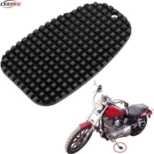 Plastic Motorcycle Kickstand Pad Enlarger Side Stand Plate Supportor Foot Mat Base Non Slip Block Motorbike Motor Accessories