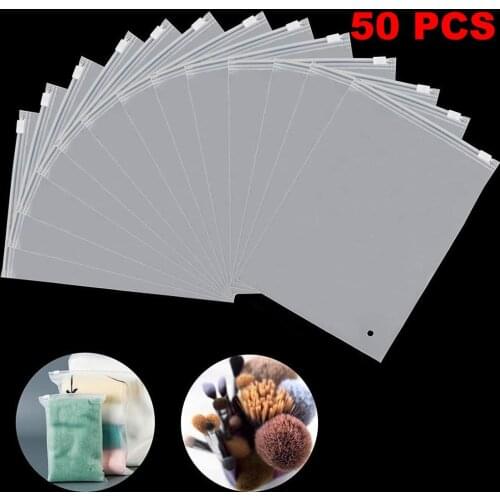 50pc Frosted Zip Seal Ziplock Plastic Bags For Clothing Underwear Toys Cosmetic Retail Packaging Gift Bag For Clothes Waterproof