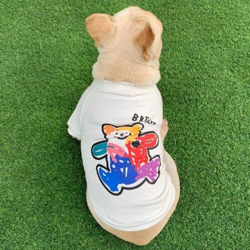 Cute Print French Bulldog Hoodie Kawaii Korean Style Dog Clothes Autumn Chihuahua Clothing Pug Yorkshire Costume Pets Outfits