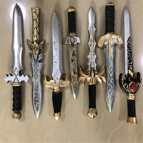 1:1 Cosplay 7 Styles Dagger Sword Knife Movie Game Anime Weapon Prop Role Play PU Action Figure Model Halloween Gift Toy 32