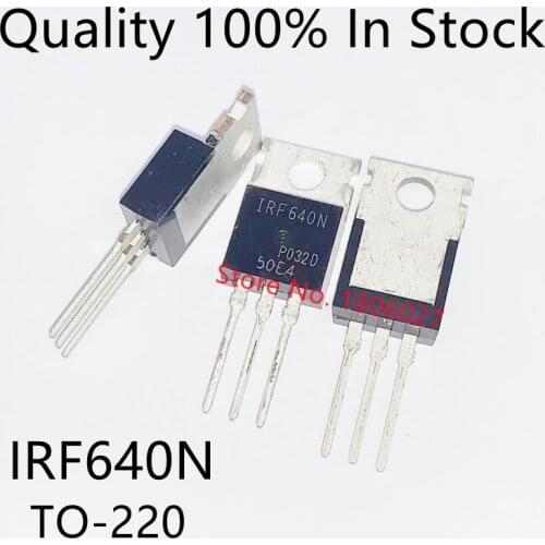 10PCS/LOT IRF640N IRF640 IRF640NPBF 200V 18A TO-220 MOSFET N channel fet new original In Stock