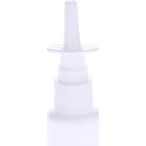 2Pcs/Lot 10ml White Empty Plastic Nasal Spray Bottles Pump Sprayer Mist Nose Spray Refillable Bottle For Medical Packaging
