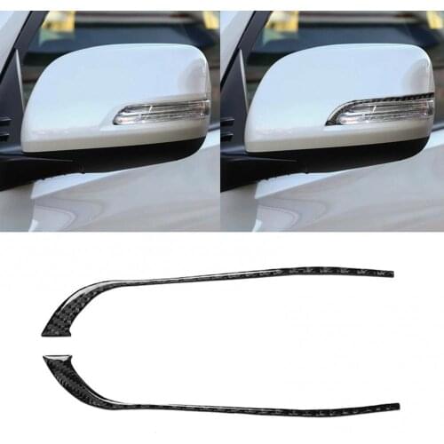 2Pcs Rearview Mirror Anti-collision Stickers for Toyota Land Cruiser Prado 10-18 Car Accessories