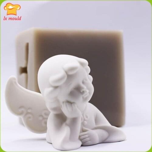 2020 New 3D Wing Angel Silicone Mold Mould Chocolate Clay Soap Candle Wax Resin