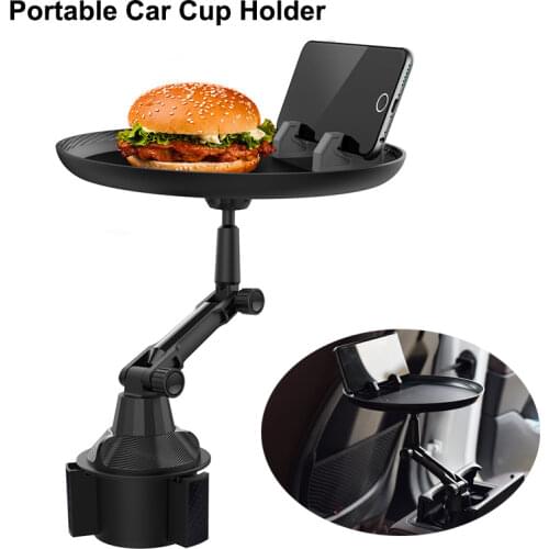 Universal SUV Truck Car Cup Holder Mount for Mobile Phone Meal Snack Drink Car Food Tray Dinning Table Stand Auto Accessories