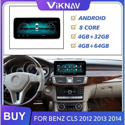 For Benz CLS 2012 2013 2014 car multimedia player auto radio GPS navigation android system video player tape recorder 10.25