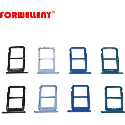 For huawei honor 10 honor10 Micro Sim Card Holder Slot Tray Replacement Adapters black, blue,gray, purple