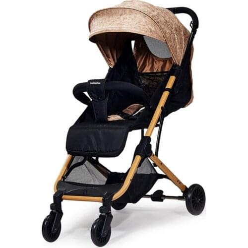 Stroller can sit, recline, ultra-light, portable, high-landscape foldable trolley stroller