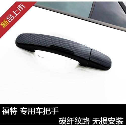 For Ford Focus 2012-2018 For Ford Kuga 2013-2018 Car Accessories High-quality Abs Carbon Fiber Door Handle Cover Car Covers