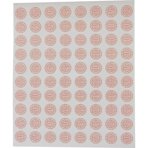 Year 21/22 Warranty Destructive Paper Sticker 10mm dia. Round Fragile Paper Sticker