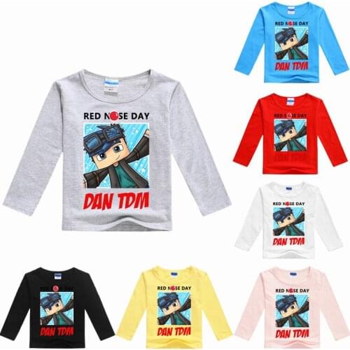 Leisure Cotton Robloxng Girls T-Shirt Long-sleeve Baby Kids Round neck Shirt for Children Clothes New Spring Boys Girl Tops