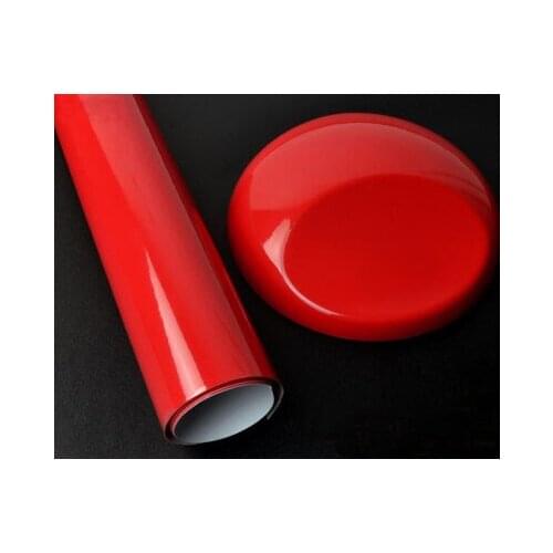 Red Glossy Vinyl Film Sticker Car Trucks Computer Car Gloss Wrap Foil Covering with Air Release
