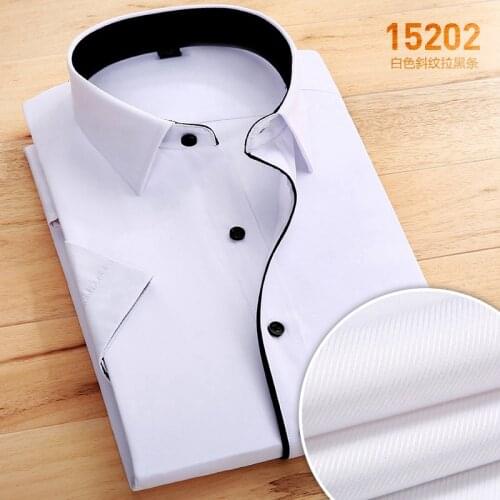 MFERLIER summer 10XL shirts men 9XL 7XL 8XL 11XL 12XL 13XL 14XL larger plus size big 6XL Dress Business shirts work short sleeve