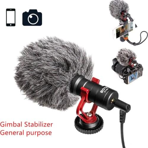BOYA BY-MM1 Video Record Microphone for DSLR Camera Smartphone Osmo Pocket Youtube Vlogging Mic for Android DSLR Gimbal