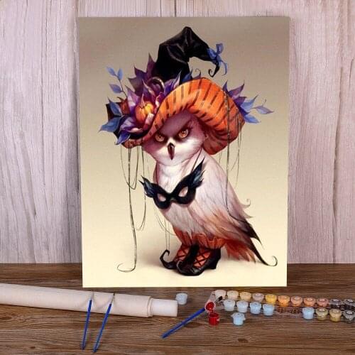 Egypt Cat Animal DIY Painting By Numbers Package Oil Paints 40*50 Canvas Pictures New Design Children Wall Art Drawing