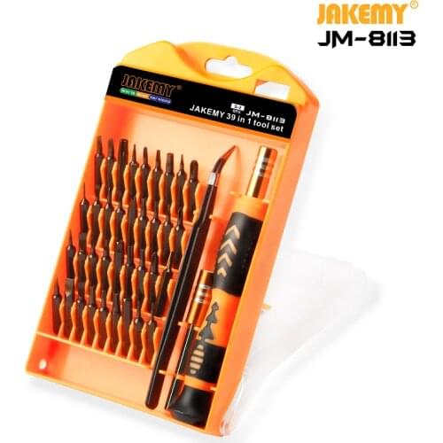 JAKEMY JM-8113 39 IN 1 Professional kit Multifunctional precision Repair tool CR-V Household Electronics DIY Screwdriver Set
