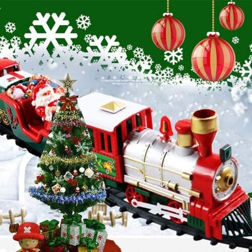 Christmas Tree Train Set Electric Railway Track Kids Educational Toy Xmas Decoration Boys Girls Birthday Christmas Gift