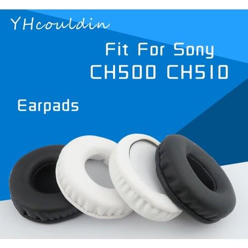 YHcouldin Earpads For Sony CH500 CH510 WH-CH500 WH-CH510 Headphone Accessaries Replacement Wrinkled Leather Soft Material