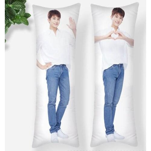Custom Park Hyung Sik Pillowcase Printed Satin Fabric Pillow Cover Rectangular Zipper Kawaii Body Cover Dropshipping 0816