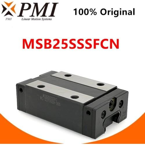 Original Taiwan PMI MSB25S MSB25S-N MSB25SSSFCN linear guideway slider carriage block for CO2 laser machine CNC router