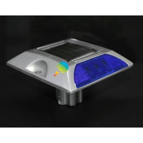 LED 3M Reflector Aluminous Blue LED Flashing Light Cat Eye Solar Road Stud