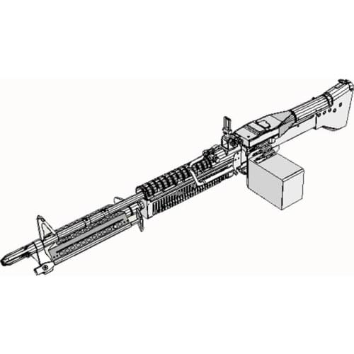 Hardcover edition puzzle magazines JSA17 3D paper model diy firearms 1 : 1 Size M60 machine guns toy