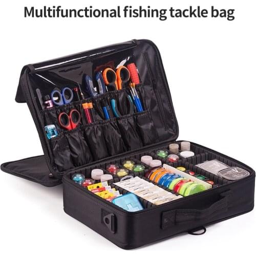 Fishing Tackle Line Portable Bag Multi-Function Waterproof Fishing Tool Camping Bag Three Sizes Oxford Cloth