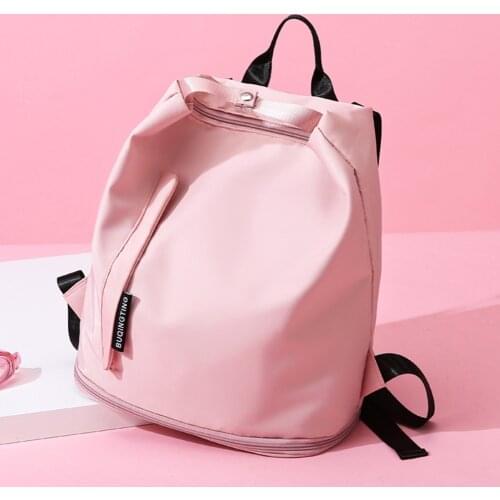 Women Men Casual Oxford Cloth Yoga Backpack Waterproof Solid Color Gym Backpack Fitness Sports Fashion Luggage Bags Knapsacks