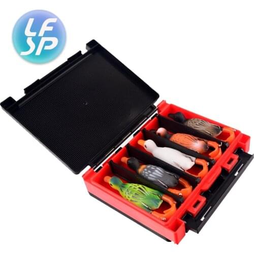 5pcs Propeller Flipper Duck Fishing Lure Suit with Box 9.5cm 10.8g Artificial Bait Duckling 3D Eyes Day Baits Bass