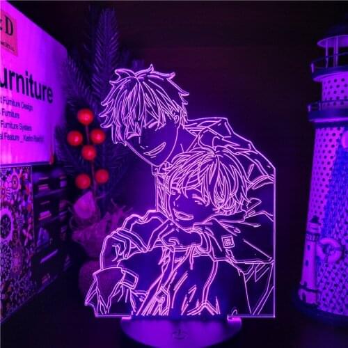 Given Mafuyu And Uenoyama 3D Nightlights 7 Color Changing LED ANIME LAMP Visual Table Lamp For Xmas Gift