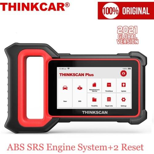 THINKCAR ThinkScan Plus S2 OBD OBD2 Scanner Car Professional Diagnostic Tools ENG ABS SRS Scan Tool DPF SAS OIL EPB A/F Resets