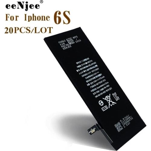 EENJEE 20PCS Replacement Phone Battery For Iphone 6S 3.8V 1715mah AAA Qlty 0 cycle Smartphone Cell Phone Batteries OEM