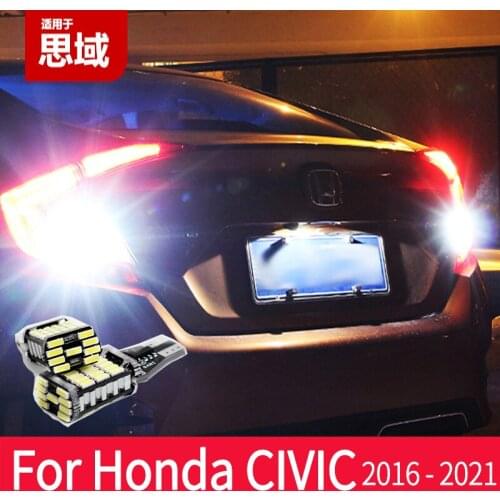LED Reversing Lamp Super Bright Light Trucks For Honda Civic 10th Modified Car Accessories 6000K Cool White Backup Lights Bulbs