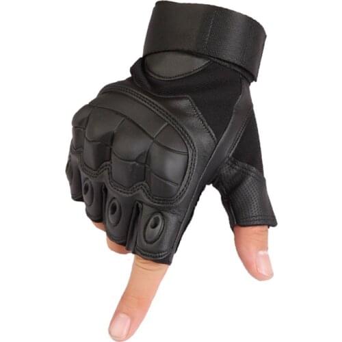 Newly Army Tactical Gloves Fingerless Military Gloves Special Forces Half Finger Guantes Glove Women Men Leather Fitness Gloves
