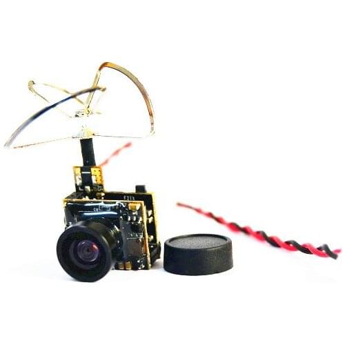 TF 5.8G 48CH 25mW VTX 600TVL 1/3 Cmos AIO FPV Camera with Clover Antenna for FPV Drone Like Tiny Whoop Blade Inductrix etc