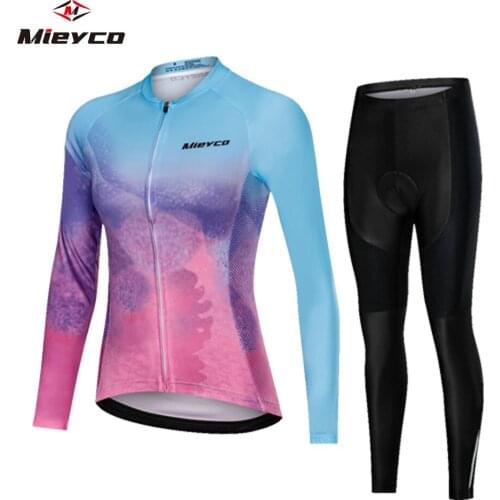 Mountain Bike Clothing Racing Bicycle Clothes Ropa Ciclismo Girl Cycle Set Bib Long Pantsclismo Jersey Women Cycling Jerseys Set