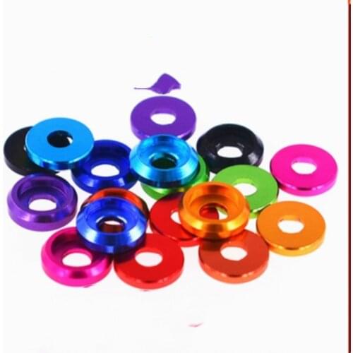 10pcs M2 M2.5 M3 m5 m6 m8 colourful Aluminum cup head washer for button head screw
