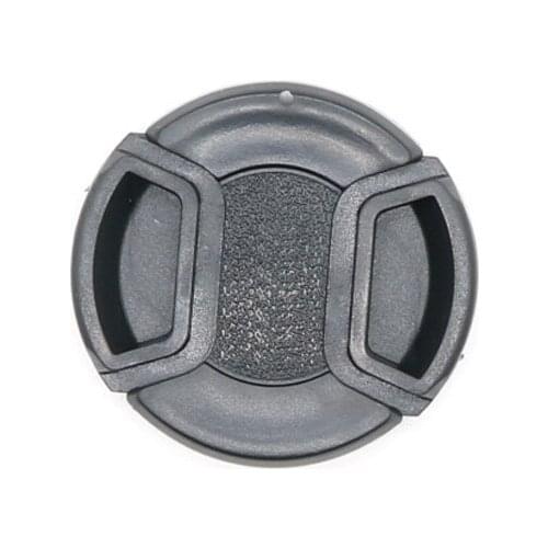 10X 46mm Center Pinch Snap-on Front Lens Cap hood Cover for Nikon Canon Sony lens cap Protector New Camera Cover with Strap