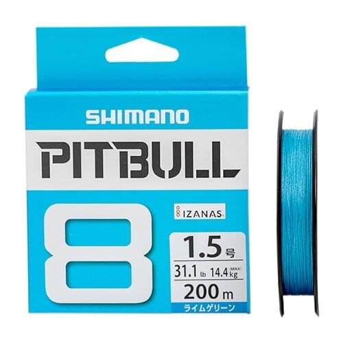 150M 200M Braided PE Fishing Lines Made in Japan Flexibility Low Elongation Orginal PITBULL 8 Strands