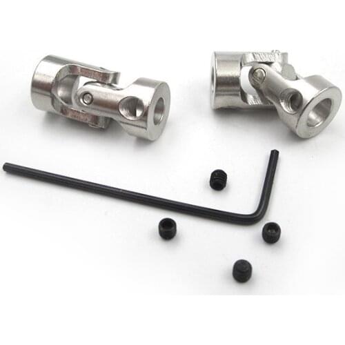 2/3/3.17/4/5/6/6.35/8/10mm Boat Car Shaft Coupler Motor Connector Metal Universal Joint Coupling