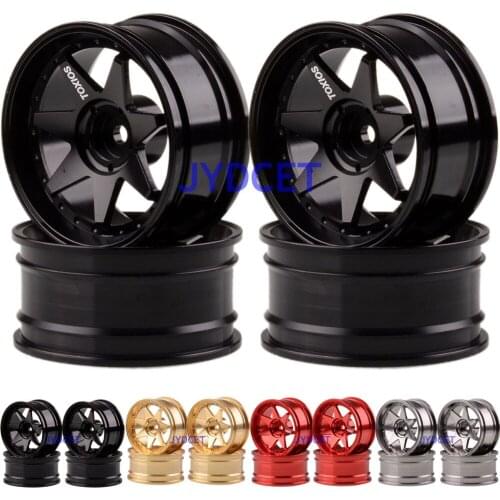 4pcs 1.9" Aluminum 7 Spoke Wheel Rim 1071 For RC 1/10 On-Road Drift Rock Crawler