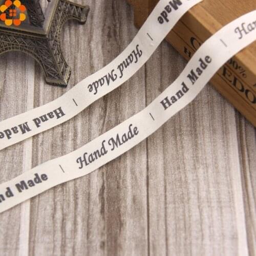 5Yards/lot 15mm 5Styles Option Handmade Ribbon Hand Made Design Printed Cotton Ribbons DIY Sewing & Packing Accessories