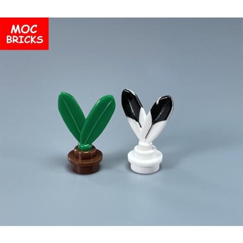 50pcs\lot MOC BRICKS Headgear Plume Feathers with Pin fit with 30126 building blocks toys bricks kid gift