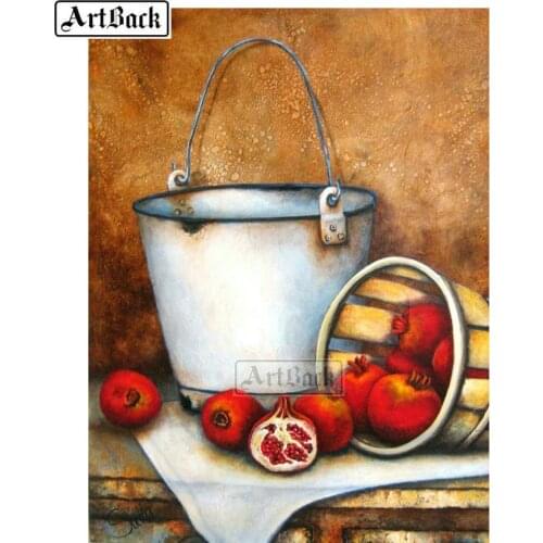 New Sale Full Square Drill 5d Diy Diamond Painting Pomegranate Iron Diamond Embroidery 3d Diamond Mosaic Sewing Art Gift ARD390